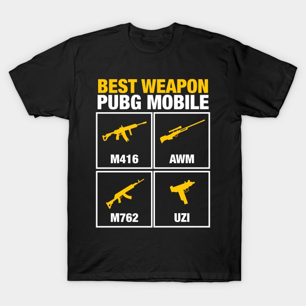 Best weapon PUBG T-Shirt by Dzulhan